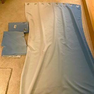 Blue ombré curtains